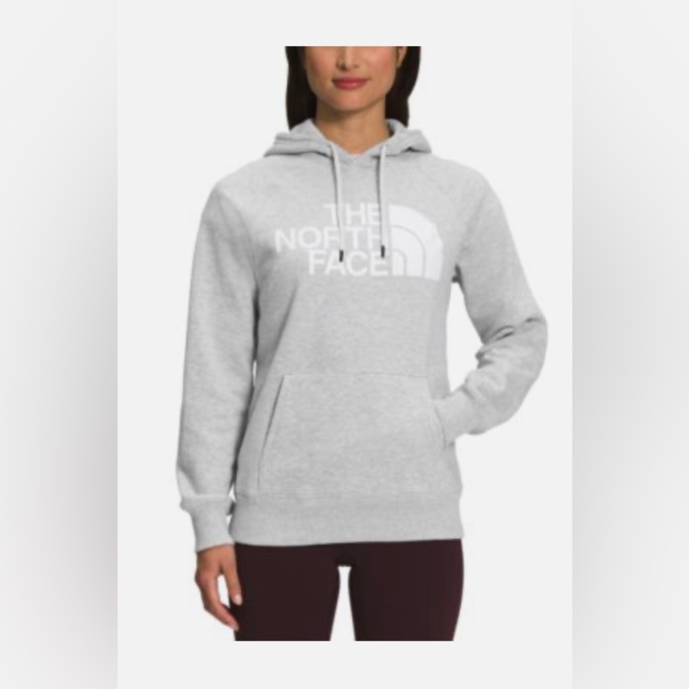 The North Face sweatshirt with front kangaroo pocket light gray